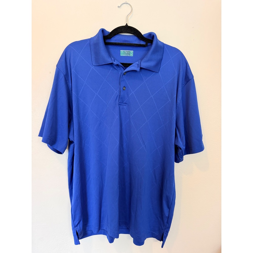 Ben Hogan Mens Polo XL Blue Diamond Performance Golf Gorpcore